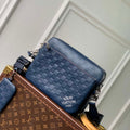 LV N40438 Louis Vuitton Trio Messenger Bag Blue - Default Title - View 1