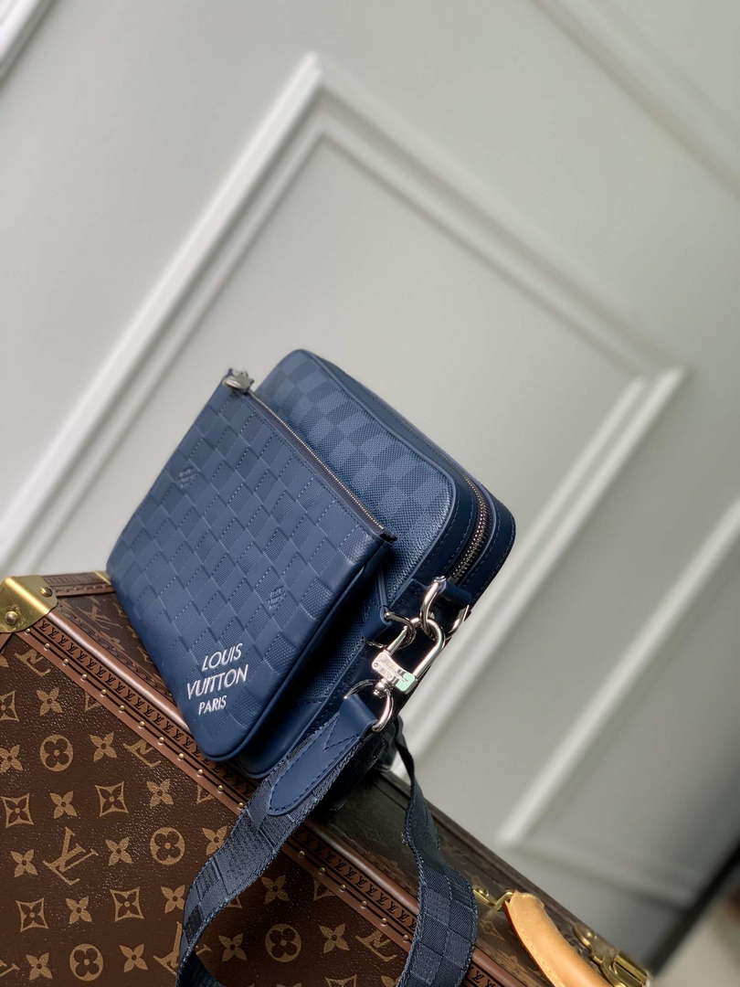 LV N40438 Louis Vuitton Trio Messenger Bag Blue - Default Title - View 2