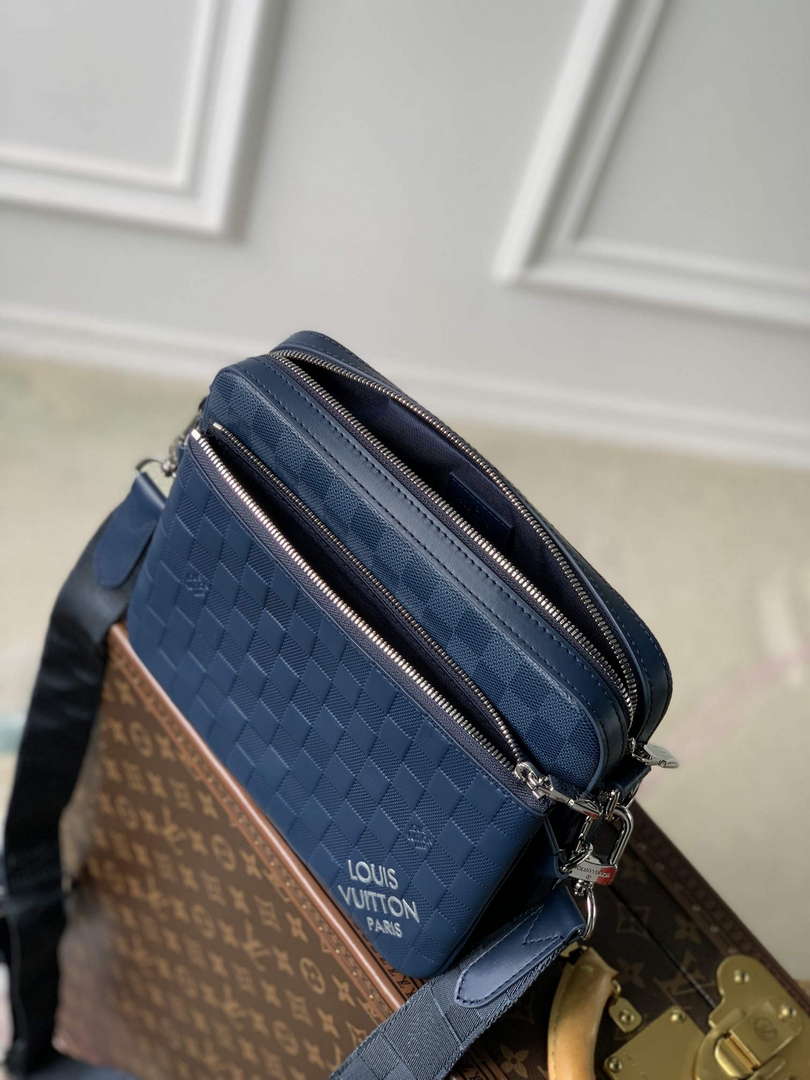 LV N40438 Louis Vuitton Trio Messenger Bag Blue - Default Title - View 8