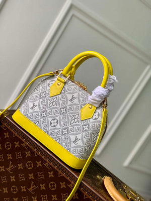 LV N40447 Louis Vuitton Alma BB Bag Yellow - Default Title - View 2