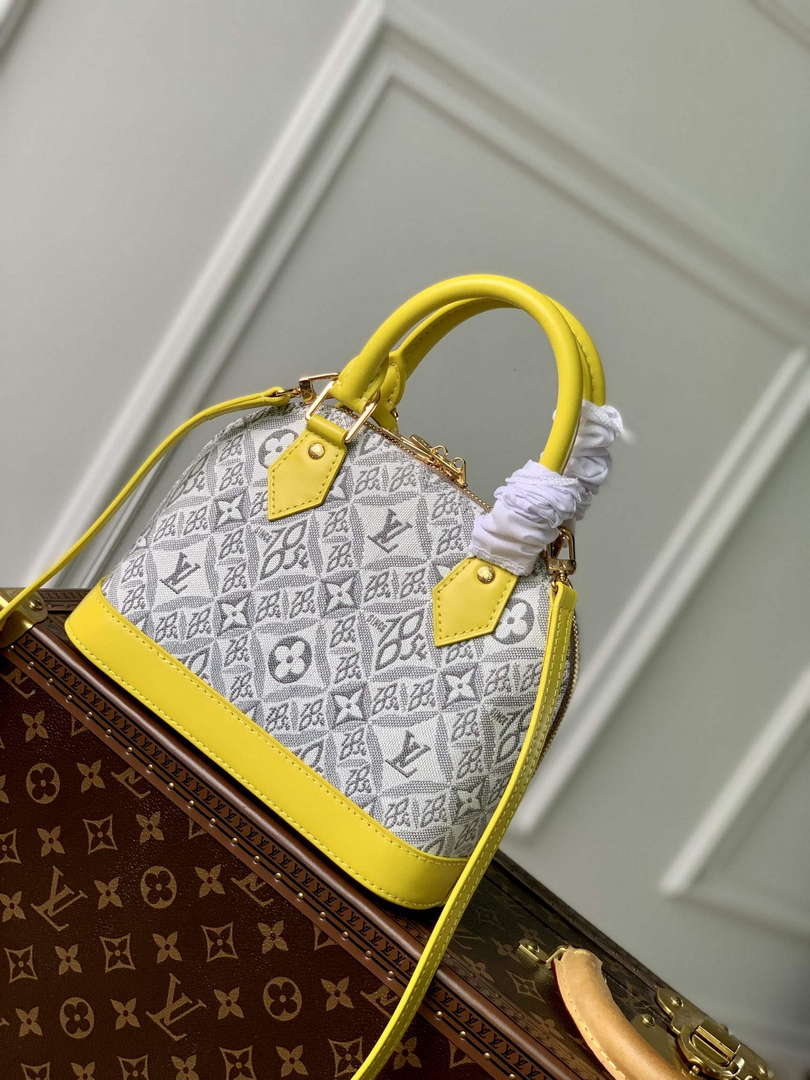 LV N40447 Louis Vuitton Alma BB Bag Yellow - Default Title - View 2