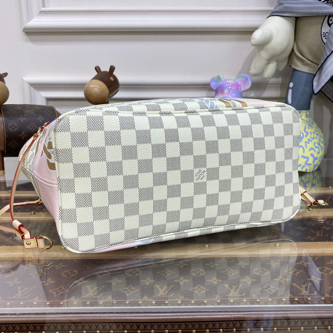 LV N40471 Louis Vuitton Neverfull MM Damier Tote Bag - Default Title - View 4
