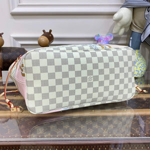 LV N40471 Louis Vuitton Neverfull MM Damier Tote Bag - Default Title - View 4