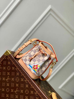 LV N40511 Louis Vuitton Nano No¨¦ Bag Dragon Fruit Pink - Default Title - View 1