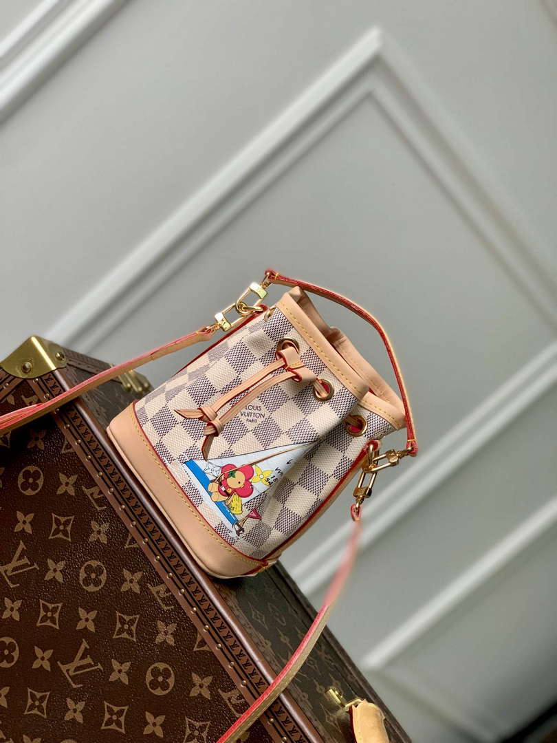 LV N40511 Louis Vuitton Nano No¨¦ Bag Dragon Fruit Pink