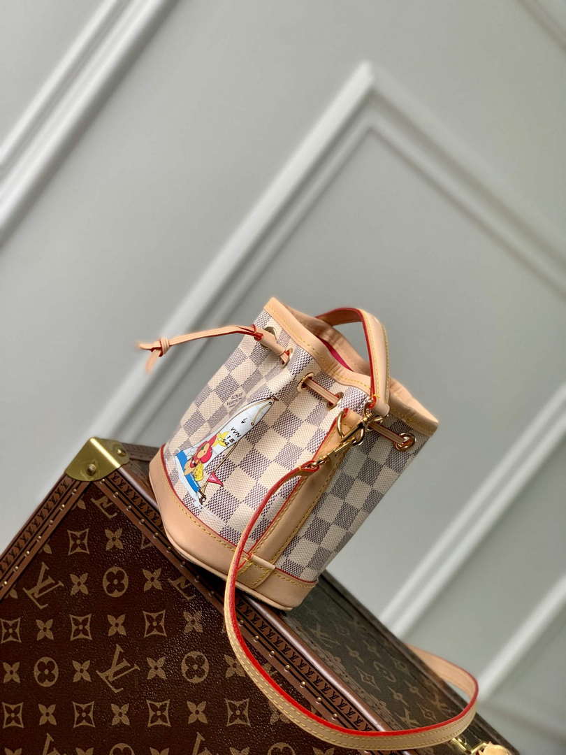 LV N40511 Louis Vuitton Nano No¨¦ Bag Dragon Fruit Pink - Default Title - View 4