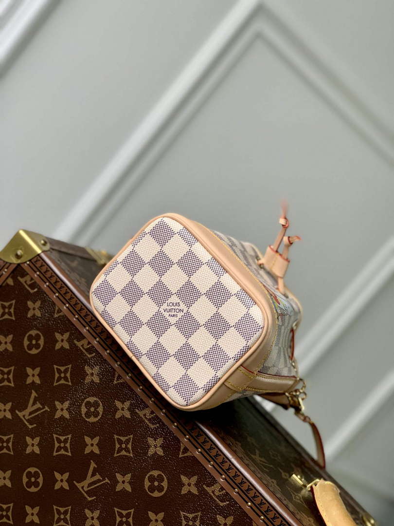 LV N40511 Louis Vuitton Nano No¨¦ Bag Dragon Fruit Pink