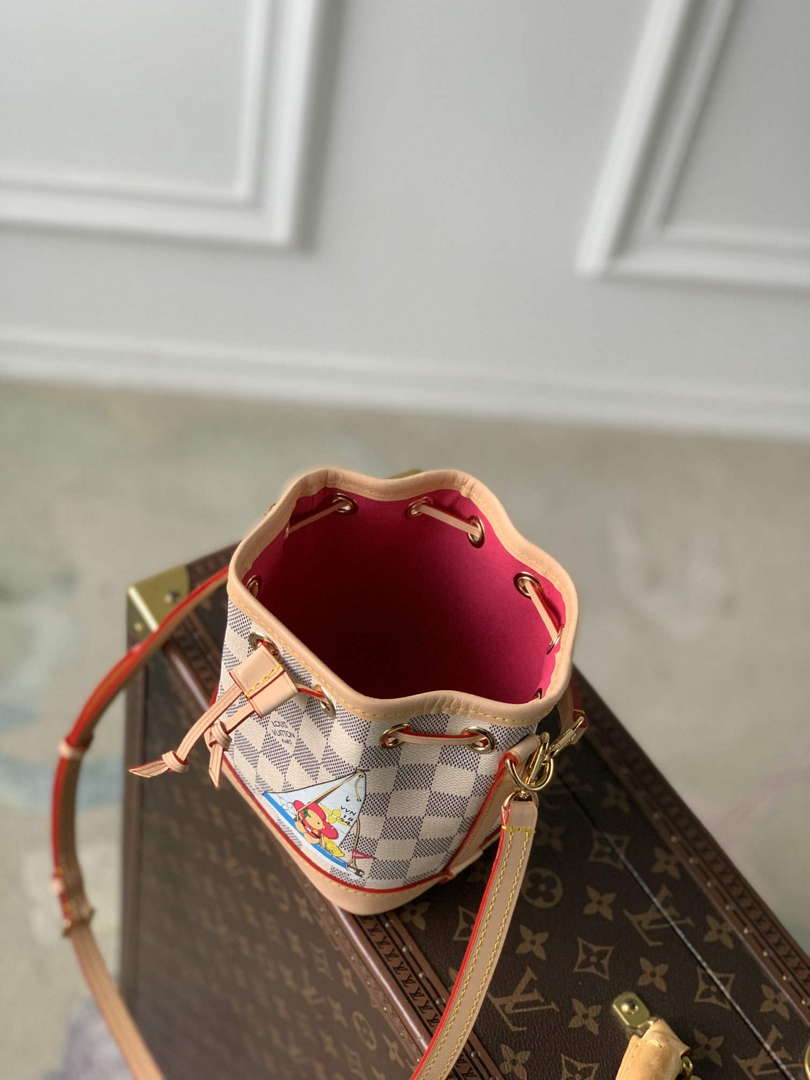 LV N40511 Louis Vuitton Nano No¨¦ Bag Dragon Fruit Pink - Default Title - View 9
