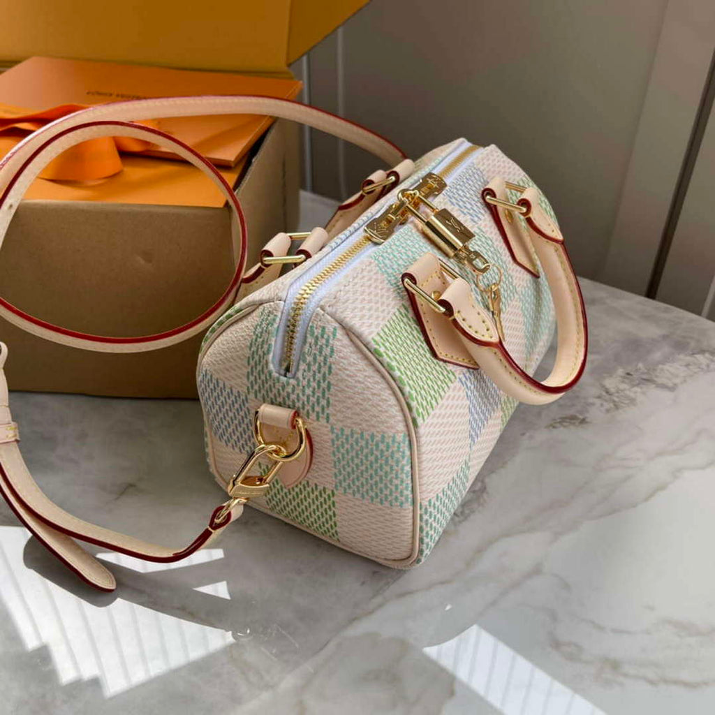 LV N40515 Louis Vuitton Speedy Bandouliere 20 Handbag Pistachio