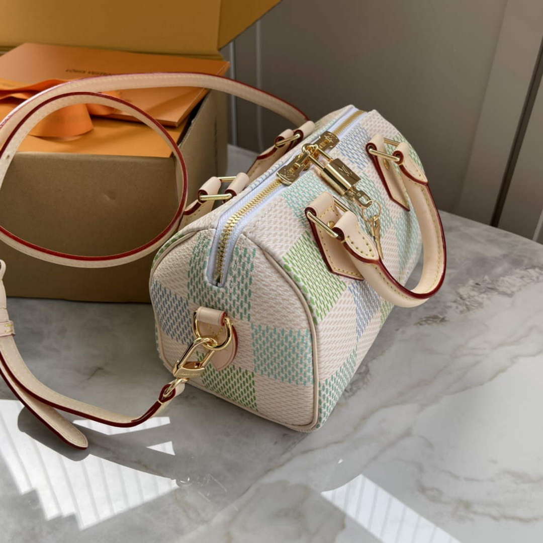 LV N40515 Louis Vuitton Speedy Bandouliere 20 Handbag Pistachio - Default Title - View 3