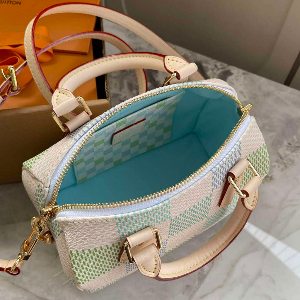 LV N40515 Louis Vuitton Speedy Bandouliere 20 Handbag Pistachio