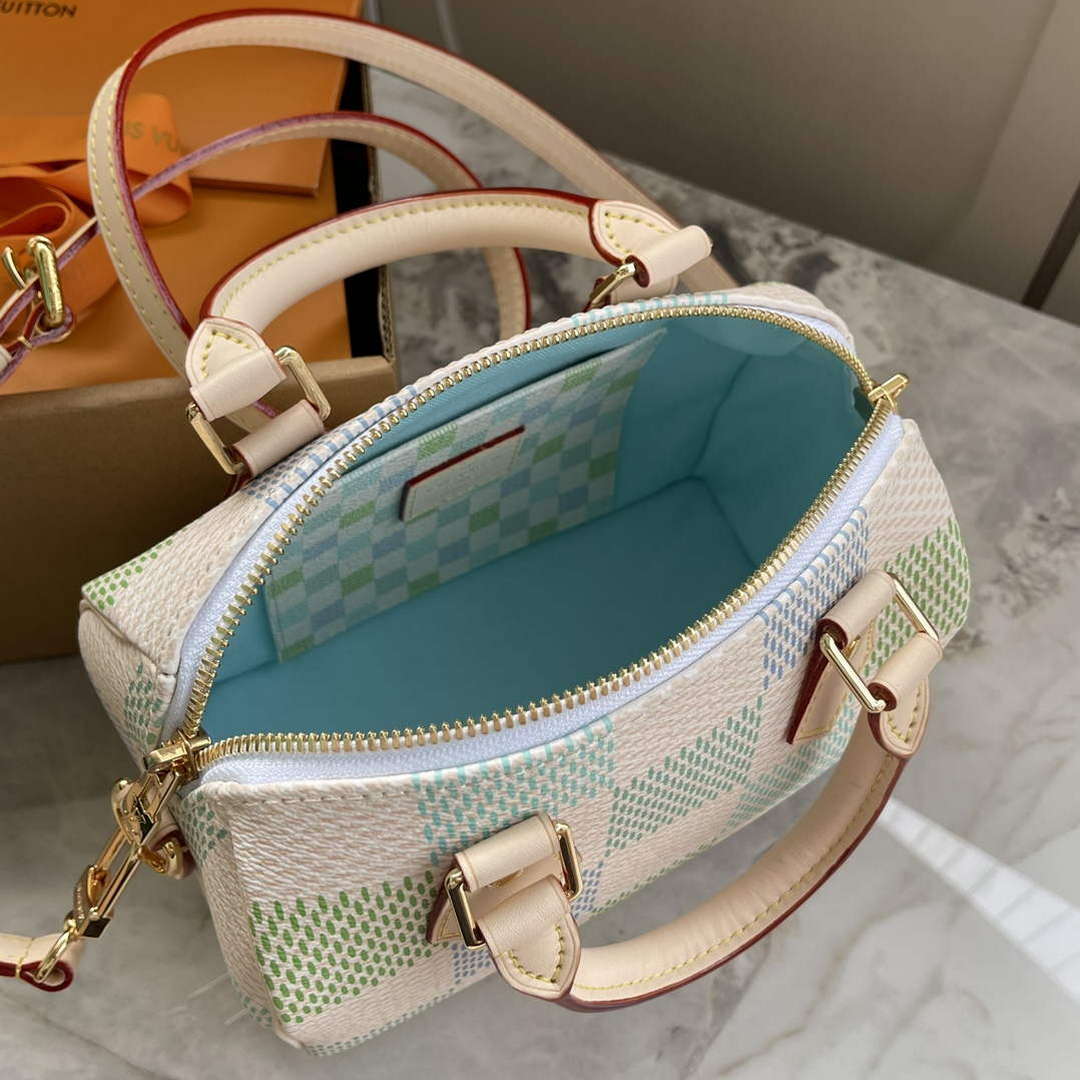 LV N40515 Louis Vuitton Speedy Bandouliere 20 Handbag Pistachio