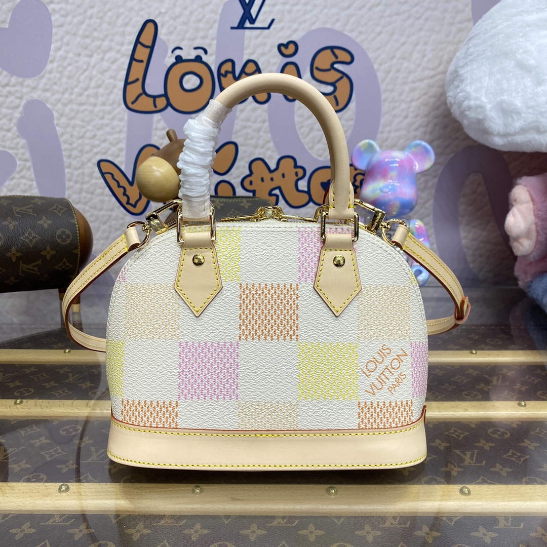LV N40516 Louis Vuitton Alma BB Bag Peach Pink - Default Title - View 2