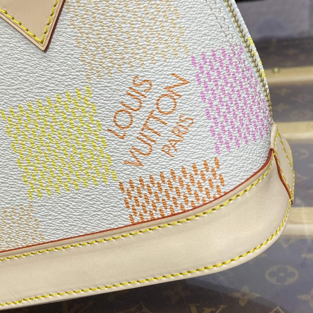 LV N40516 Louis Vuitton Alma BB Bag Peach Pink - Default Title - View 6