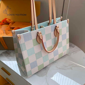 LV N40518 Louis Vuitton OnTheGo MM  Tote Bag Pistachio - Default Title - View 3
