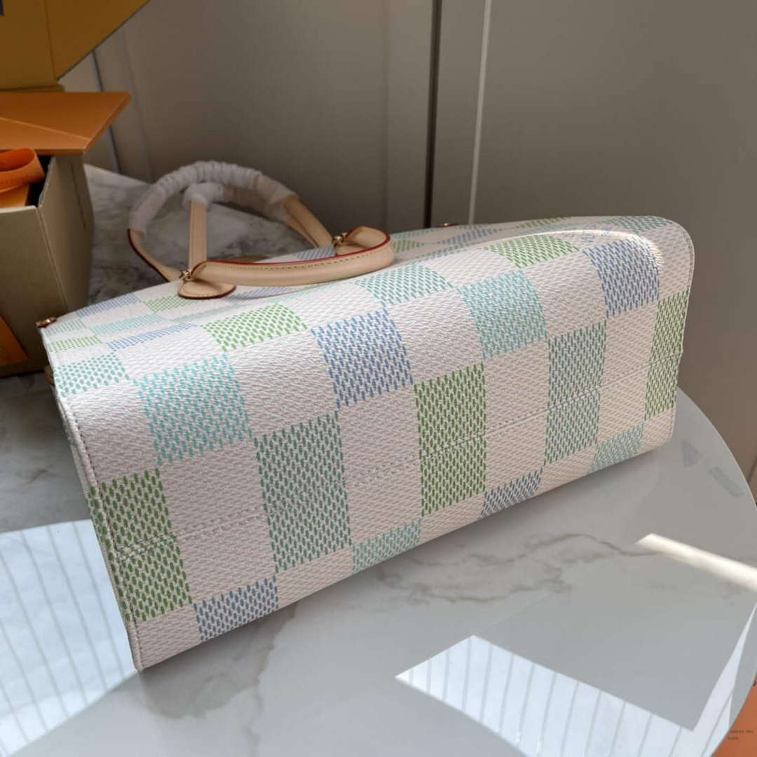 LV N40518 Louis Vuitton OnTheGo MM  Tote Bag Pistachio - Default Title - View 5