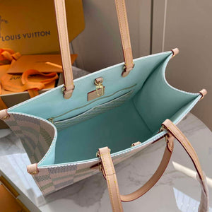 LV N40518 Louis Vuitton OnTheGo MM  Tote Bag Pistachio - Default Title - View 9