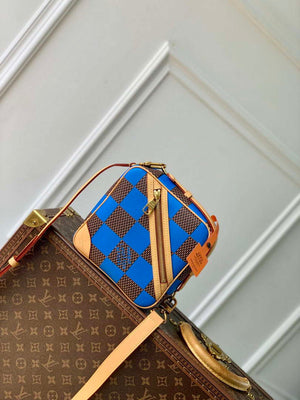 LV N40547 Louis Vuitton Chess Messenger Bag Blue - Default Title - View 3