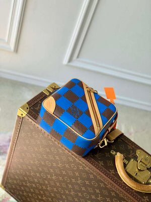 LV N40547 Louis Vuitton Chess Messenger Bag Blue - Default Title - View 4