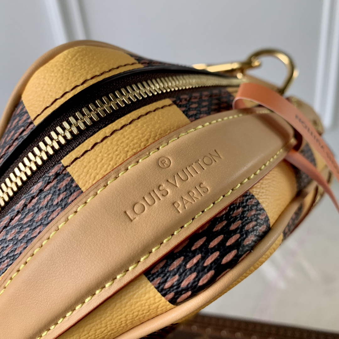 LV N40562 Louis Vuitton Chess Messenger Bag Yellow - Default Title - View 5