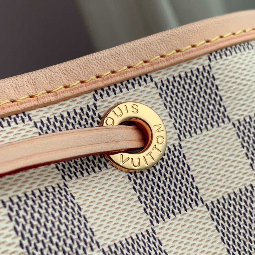 LV N40594 Louis Vuitton No¨¦ BB Bucket Bag White