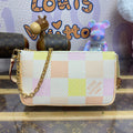 LV N40642 Louis Vuitton Pochette Accessoires Bag Peach Pink - Default Title - View 1