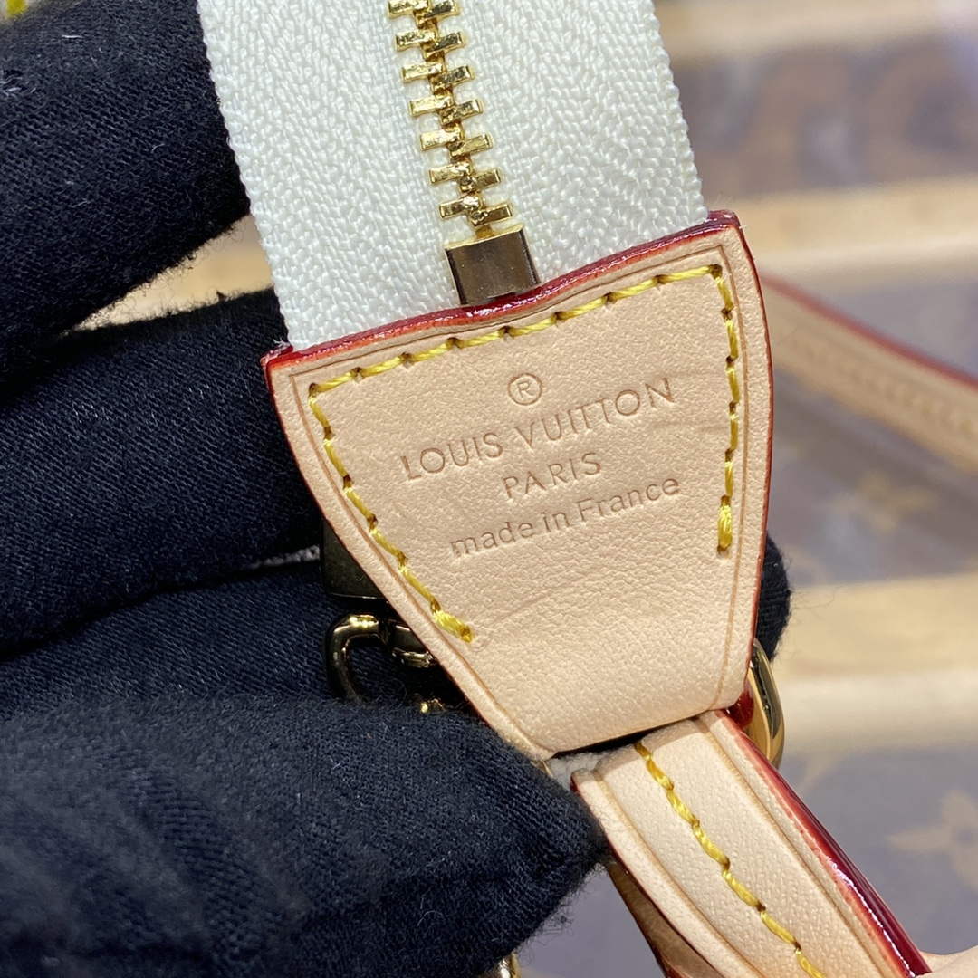 LV N40642 Louis Vuitton Pochette Accessoires Bag Peach Pink - Default Title - View 8