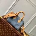 LV N40682 Louis Vuitton Speedy Bandouliere 18 Bag Blue - Default Title - View 1