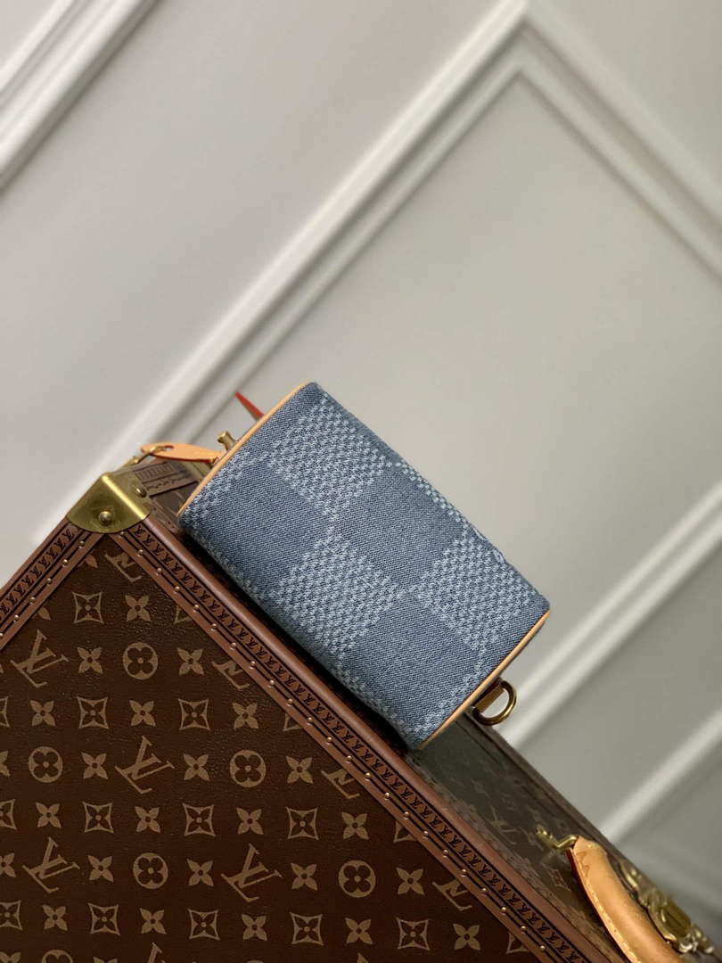 LV N40682 Louis Vuitton Speedy Bandouliere 18 Bag Blue