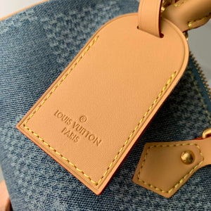 LV N40682 Louis Vuitton Speedy Bandouliere 18 Bag Blue - Default Title - View 6