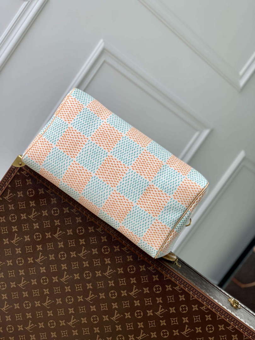 LV N40689 Louis Vuitton Speedy 40 Bandouliere Bag White - Default Title - View 3