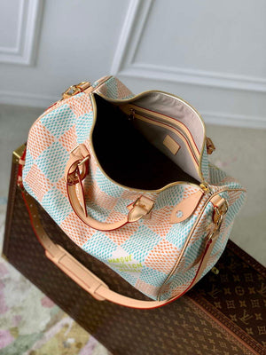 LV N40689 Louis Vuitton Speedy 40 Bandouliere Bag White - Default Title - View 8