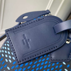 LV N40691 Louis Vuitton Speedy 25 Bandouliere  Bag Blue - Default Title - View 5