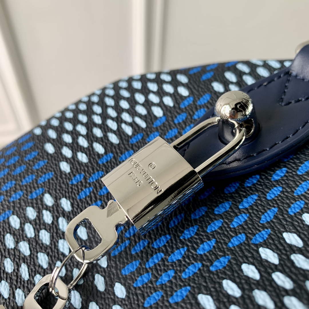 LV N40691 Louis Vuitton Speedy 25 Bandouliere  Bag Blue