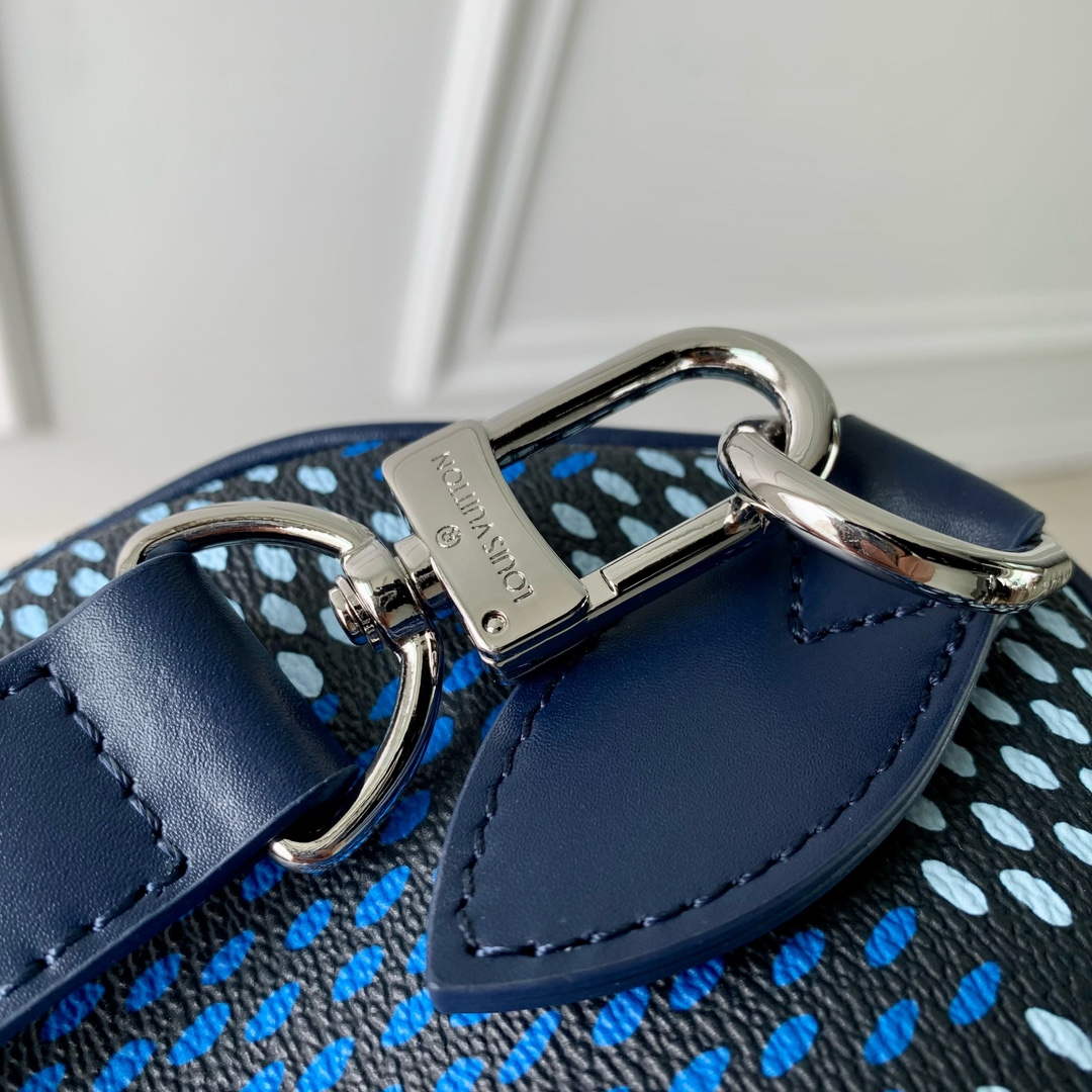 LV N40691 Louis Vuitton Speedy 25 Bandouliere  Bag Blue - Default Title - View 7