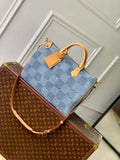 LV N40701 Louis Vuitton Speedy 40 Bandouliere  Bag Blue