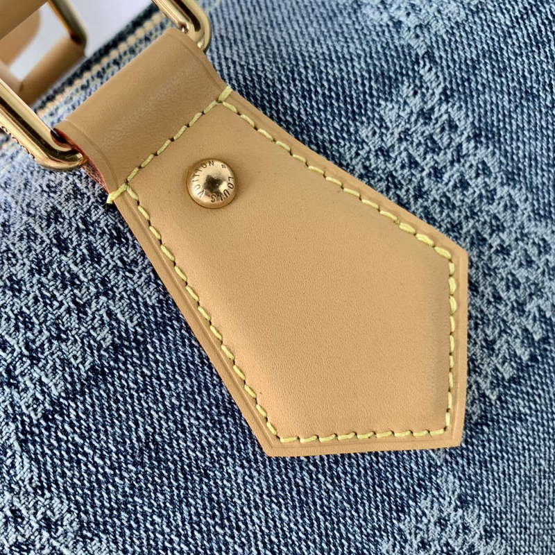LV N40701 Louis Vuitton Speedy 40 Bandouliere  Bag Blue