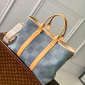 LV N40702 Louis Vuitton Weekend Tote Bag Blue - Default Title - View 1