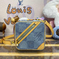 LV N40706 Louis Vuitton Chess Messenger Bag Blue - Default Title - View 1