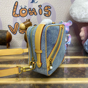 LV N40706 Louis Vuitton Chess Messenger Bag Blue - Default Title - View 2