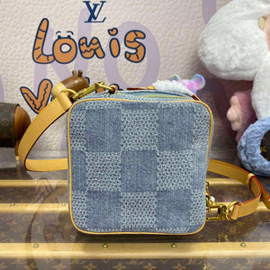 LV N40706 Louis Vuitton Chess Messenger Bag Blue - Default Title - View 3