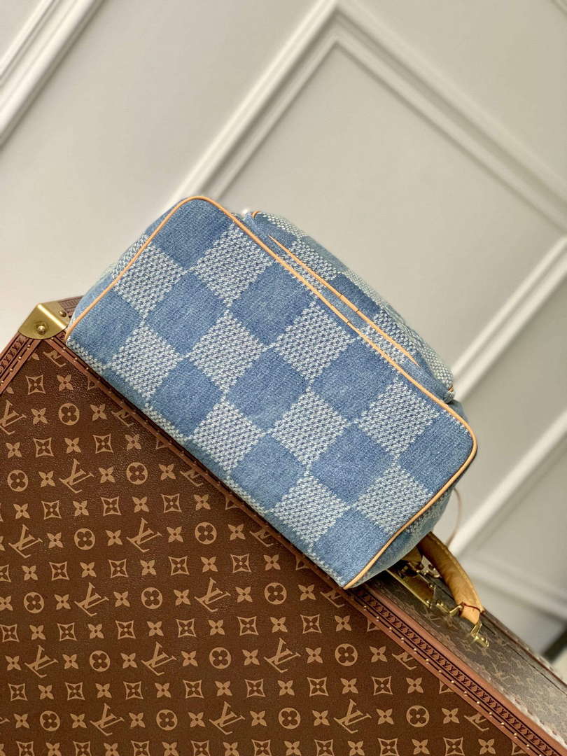LV N40708 Louis Vuitton Montsouris Backpack Blue