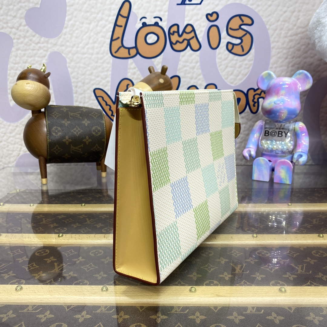 LV N40740 Louis Vuitton Toilet Pouch Bag Pistachio Green - Default Title - View 3