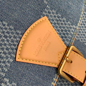 LV N40743 Louis Vuitton Montsouris Messenger MM Damier Cross-body Bag Blue - Default Title - View 5