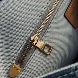 LV N40743 Louis Vuitton Montsouris Messenger MM Damier Cross-body Bag Blue - Default Title - View 7