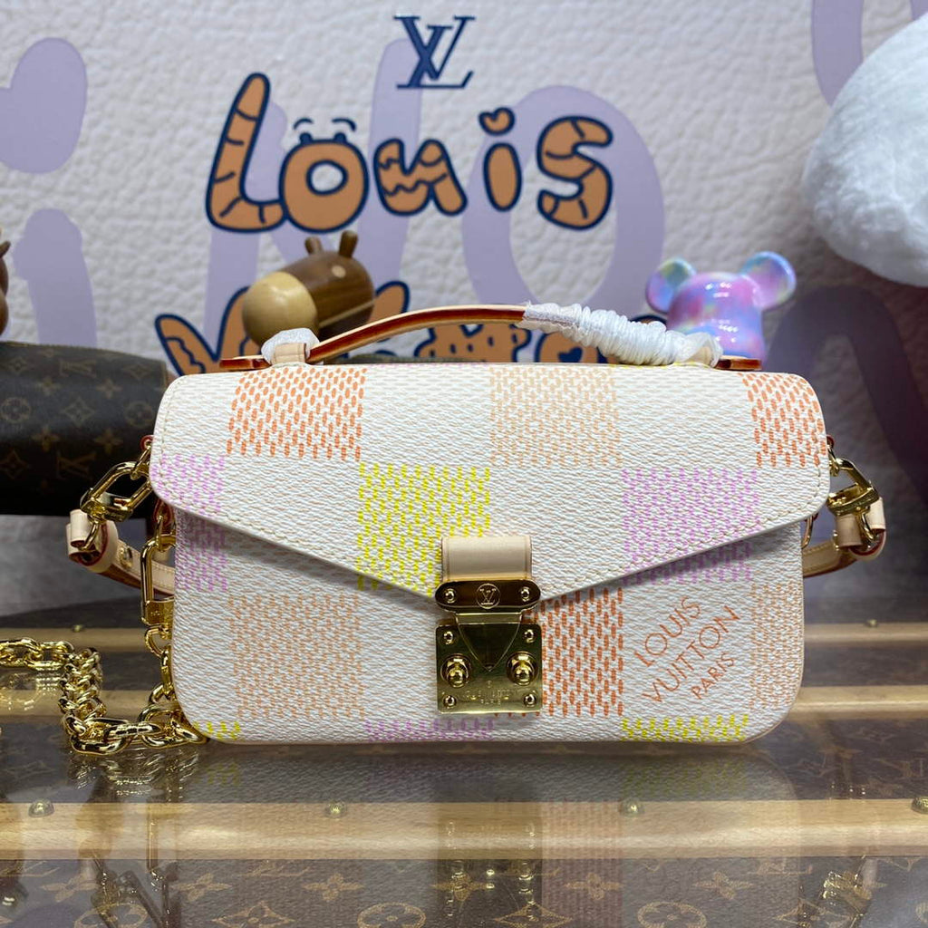 LV N40749 Louis Vuitton Pochette M¨¦tis East West Bag Peach