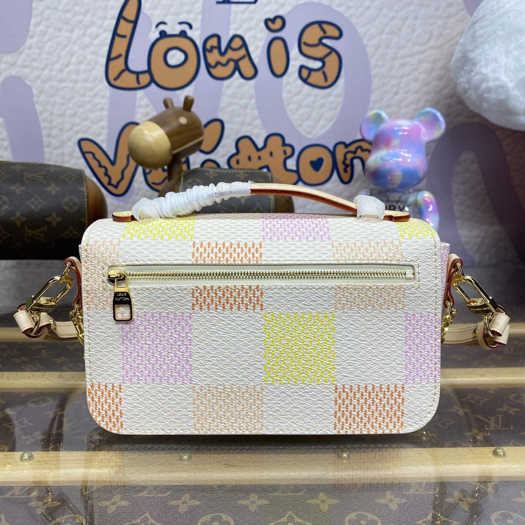 LV N40749 Louis Vuitton Pochette M¨¦tis East West Bag Peach - Default Title - View 2