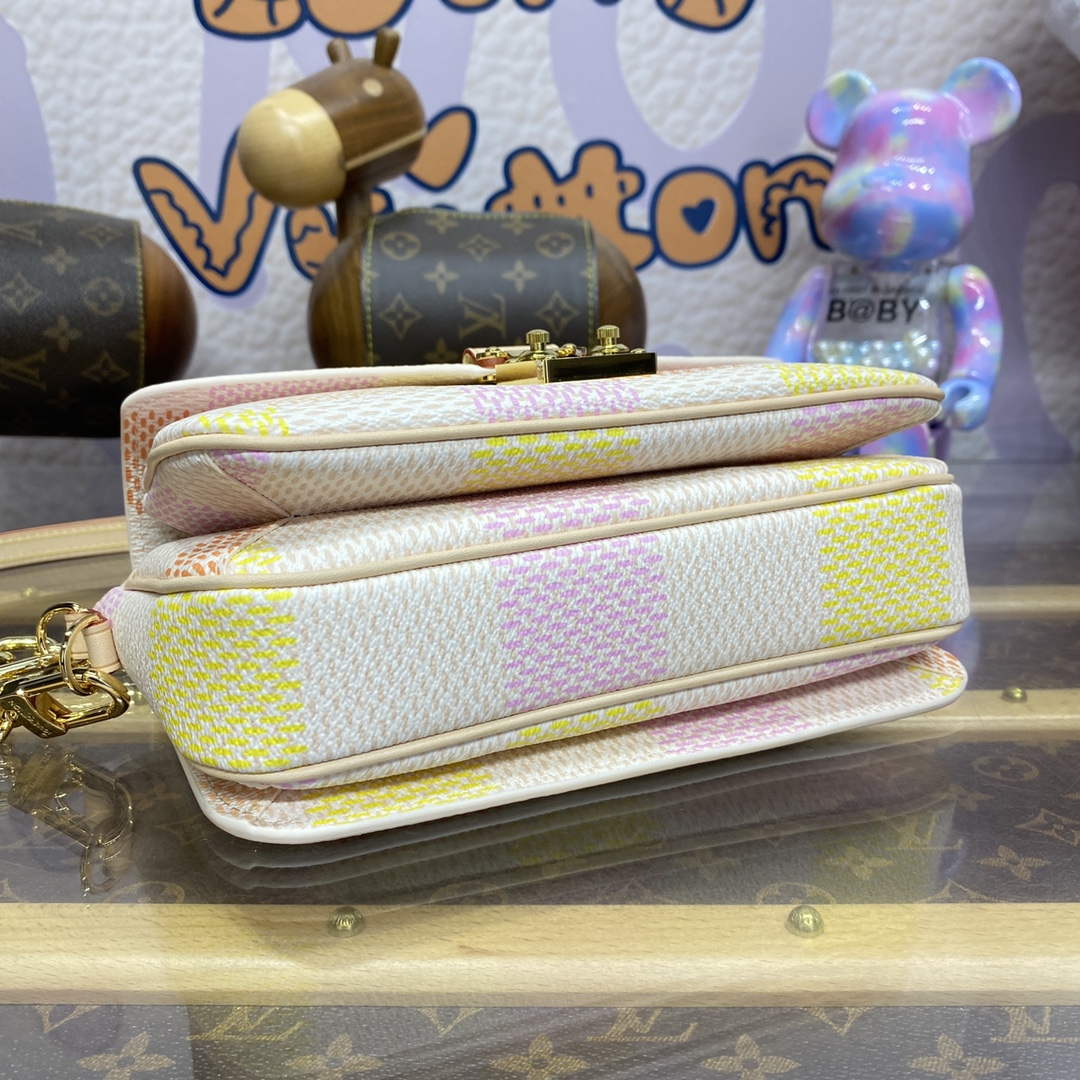 LV N40749 Louis Vuitton Pochette M¨¦tis East West Bag Peach