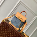 LV N40751 Louis Vuitton Nano Steamer Small City Bag Blue - Default Title - View 1