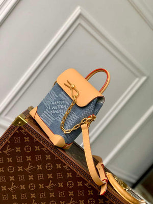 LV N40751 Louis Vuitton Nano Steamer Small City Bag Blue - Default Title - View 2